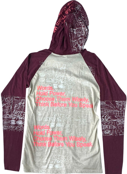 Words Hold Power Hoodie (Size Small)