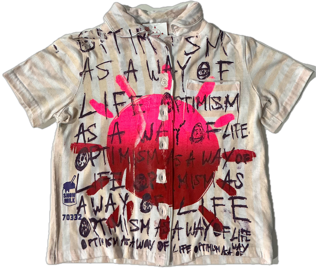 Optimism As A Way Of Life Kids Shirt (Size Kids 6/8A)
