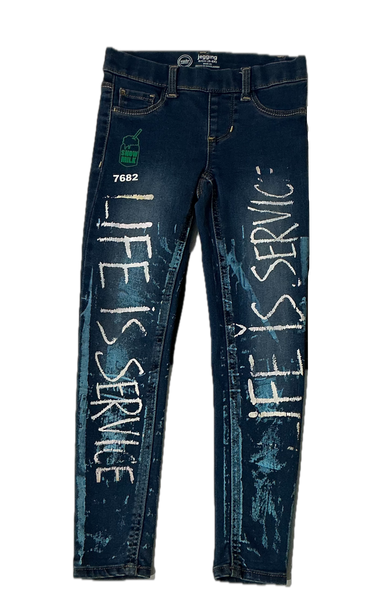 Life Is Service Kids Pants (Size Kids Small)