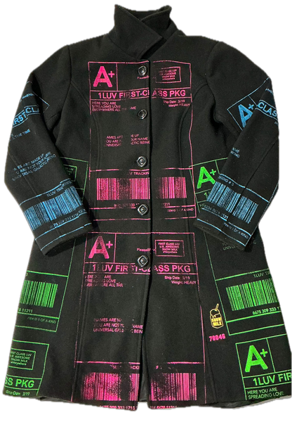 Positive Shipping Label Overcoat (Size Large)