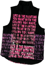 Load image into Gallery viewer, Life Is The Painting You Paint Puff Vest (Size Small)
