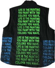 Load image into Gallery viewer, Life Is The Painting You Paint Puff Vest (Size 2XL)
