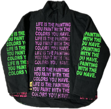 Load image into Gallery viewer, Life Is The Painting You Paint Puff Jacket (Size 2XL)
