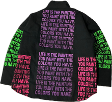 Load image into Gallery viewer, Life Is The Painting You Paint Puff Jacket (Size 2XL)
