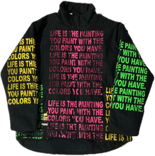 Load image into Gallery viewer, Life Is The Painting You Paint Puff Jacket (Size Large)
