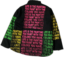 Load image into Gallery viewer, Life Is The Painting You Paint Puff Jacket (Size Large)
