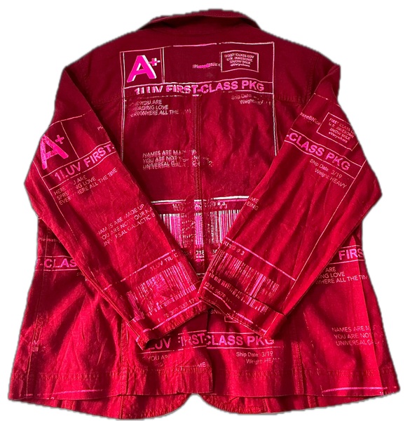 Positive Shipping Label Blazer (Size XL)
