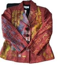 Load image into Gallery viewer, Words Hold Power Blazer (Size Women&#39;s 10P)
