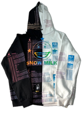 Load image into Gallery viewer, Snow Milk Kindness Split Color Hoodie (Size 2XL)
