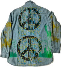 Load image into Gallery viewer, Big Apple Big Love Denim Shirt (Size Medium)
