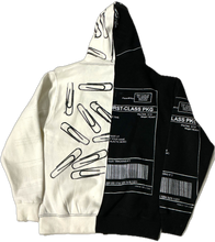 Load image into Gallery viewer, Positive Shipping Label Split Color Hoodie (Size Medium)
