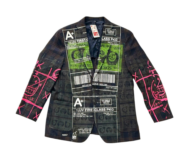 Positive Shipping Label Blazer (Size 46R)
