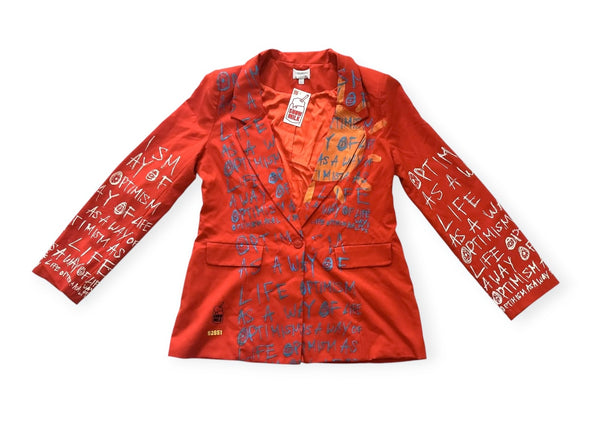 Optimism As A Way Of Life Blazer (Size Women's Large)