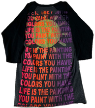 Load image into Gallery viewer, Life is The Painting You Paint Baseball Tee (Size XS)

