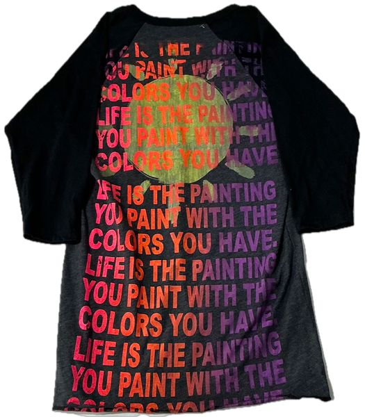 Life is The Painting You Paint Baseball Tee (Size XS)