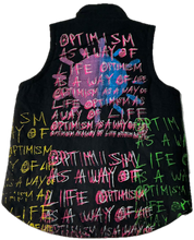 Load image into Gallery viewer, Optimism As A Way Of Life Paint Puff Vest (Size Small)
