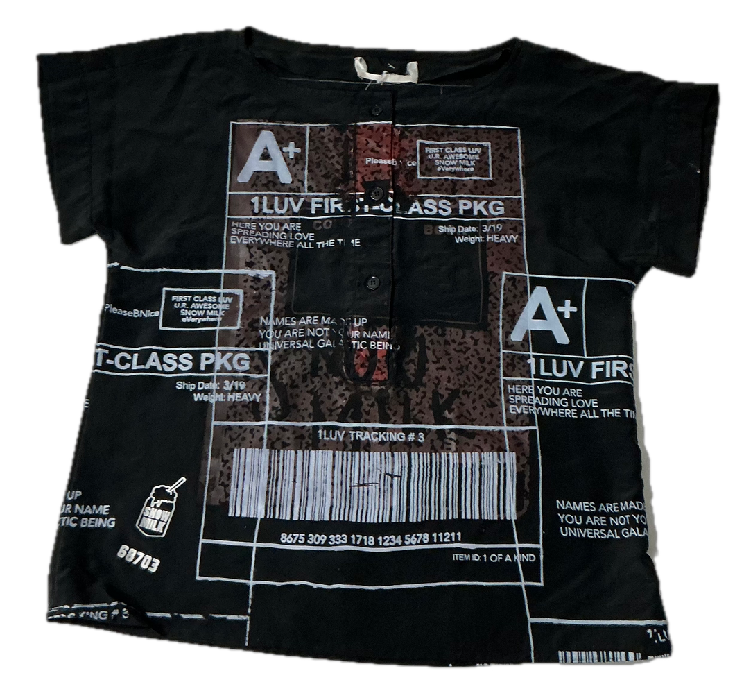 Positive Shipping Label Shirt (Size Small)