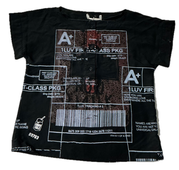 Positive Shipping Label Shirt (Size Small)