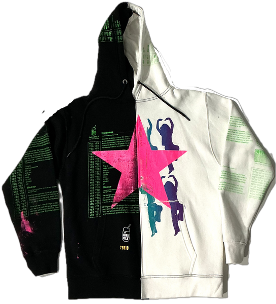 Star That You Are Split Color Hoodie (Size Medium)