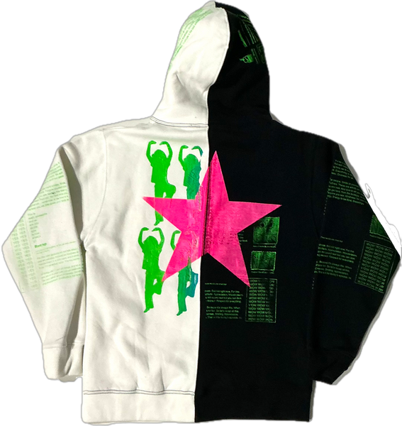 Star That You Are Split Color Hoodie (Size Medium)