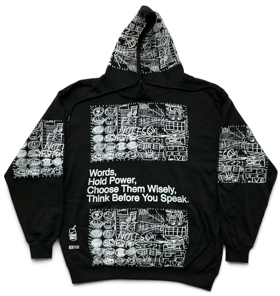 Words Hold Power Hoodie (Size Large)