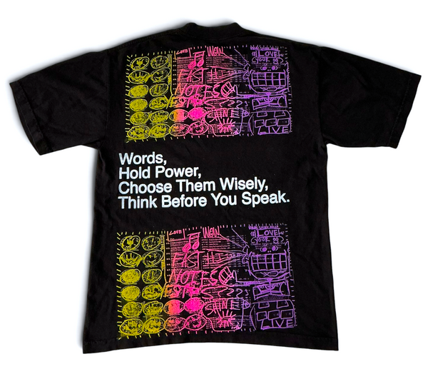Words Hold Power 6.5 oz Tee (Size Small)