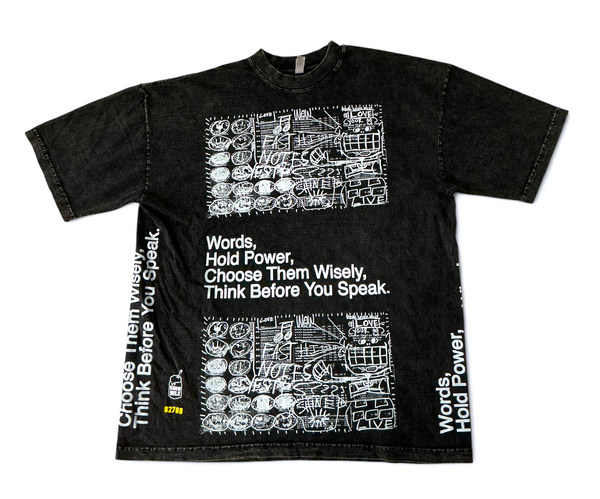 Words Hold Power 6.5 oz Tee (Size XL)