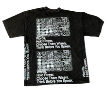 Load image into Gallery viewer, Words Hold Power 6.5 oz Tee (Size XL)
