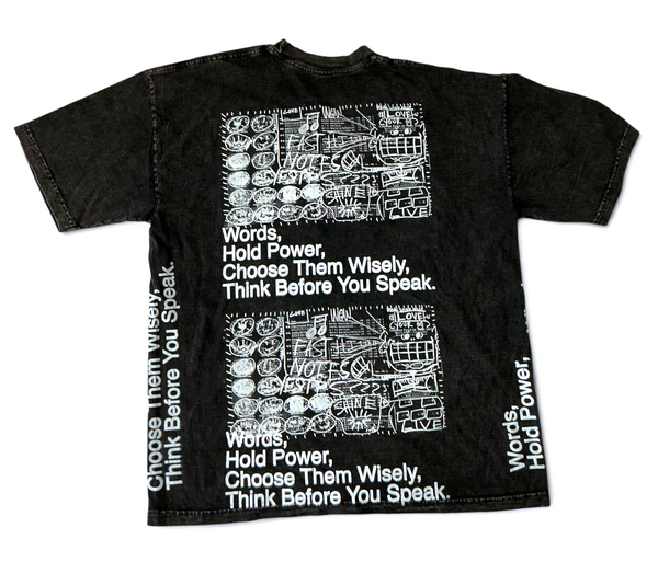 Words Hold Power 6.5 oz Tee (Size XL)