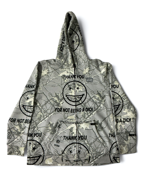 Thank You For Not Being A Dick Zip Up Hoodie (Size XL)