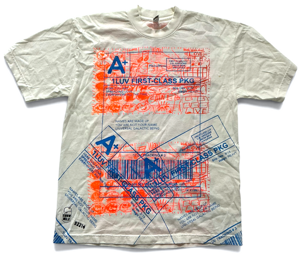 Positive Shipping Label 6.5oz Tee (Size Medium)