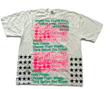 Load image into Gallery viewer, Words Hold Power 6.5oz Tee (Size XL)
