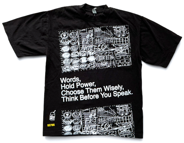 Words Hold Power 6.5oz Tee (Size Small)