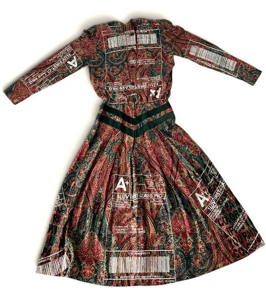 The Positive Shipping Label Dress (Size 4)