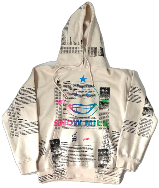 Snow Milk Kindness Hoodie (Size Medium)