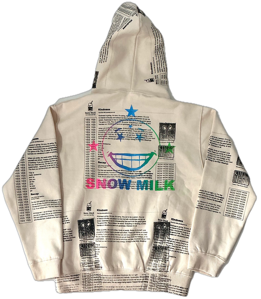 Snow Milk Kindness Hoodie (Size Medium)