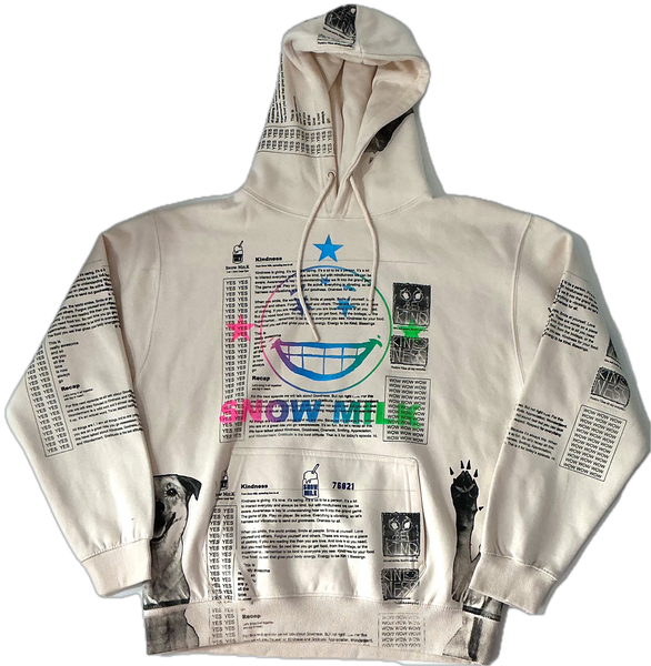 Snow Milk Kindness Hoodie (Size Large)
