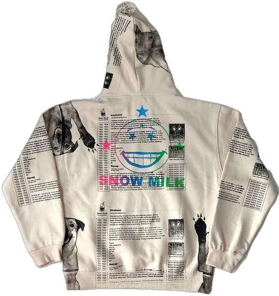Snow Milk Kindness Hoodie (Size Large)