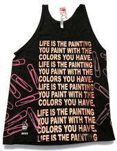 Load image into Gallery viewer, Life is The Painting You Paint Tank Top (Size XL)
