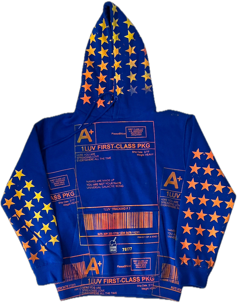 Positive Shipping Label Hoodie (Size Small)