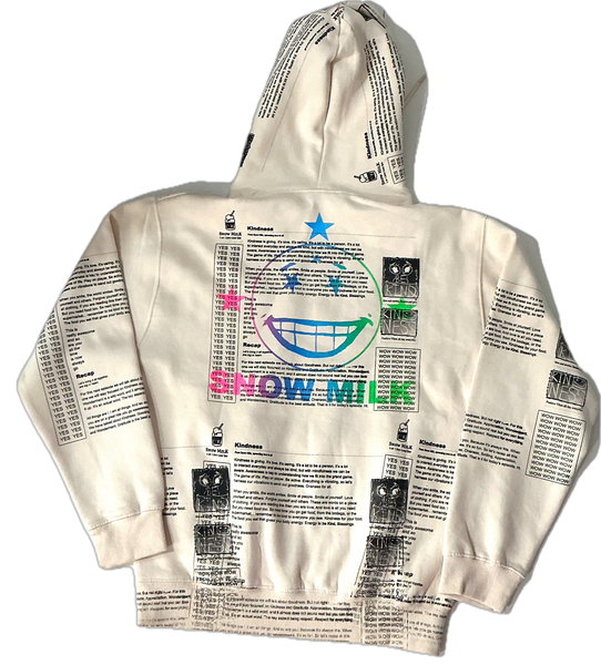 Snow Milk Kindness Hoodie (Size Large)