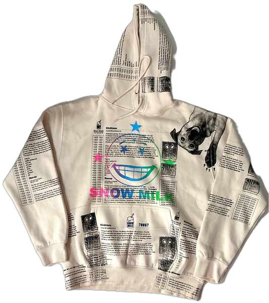 Snow Milk Kindness Hoodie (Size Large)