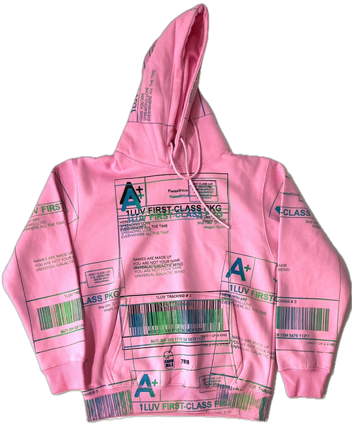 Positive Shipping Label Hoodie (Size Small)
