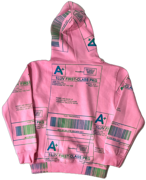 Positive Shipping Label Hoodie (Size Small)