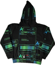 Load image into Gallery viewer, Positive Shipping Label Hoodie (Size Medium)
