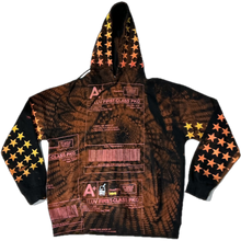Load image into Gallery viewer, Positive Shipping Label Bleached Hoodie (Size XL)
