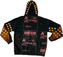 Load image into Gallery viewer, Positive Shipping Label Bleached Hoodie (Size XL)
