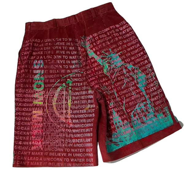 Unicorns To Water Shorts (Size 4-6)