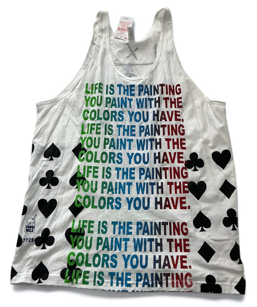 Life is The Painting You Paint Tank Top (Size 2XL)