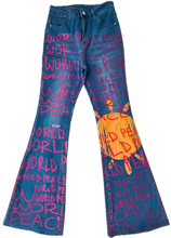 Load image into Gallery viewer, World Peace Bell Bottom Jeans (Size Women's 6)
